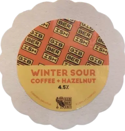 Gibberish Brewpub Winter Sour Coffee + Hazelnut