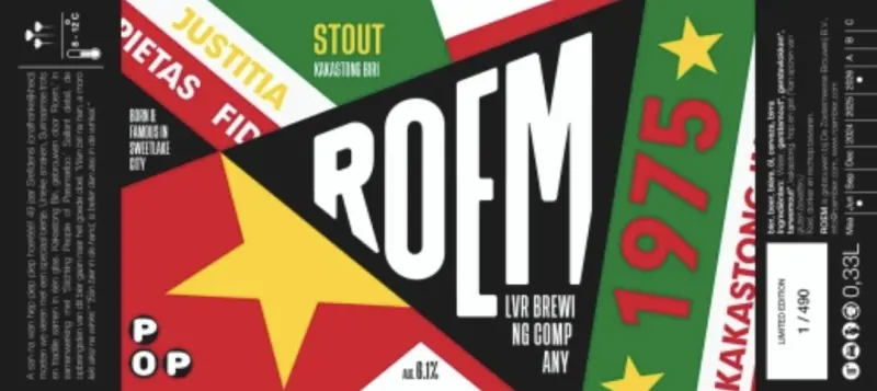 De Zoetermeerse Brouwerij (ROEM) Stout Kakastong Biri