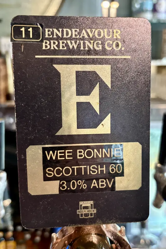 Endeavour Brewing Co Wee Bonnie Scottish 60