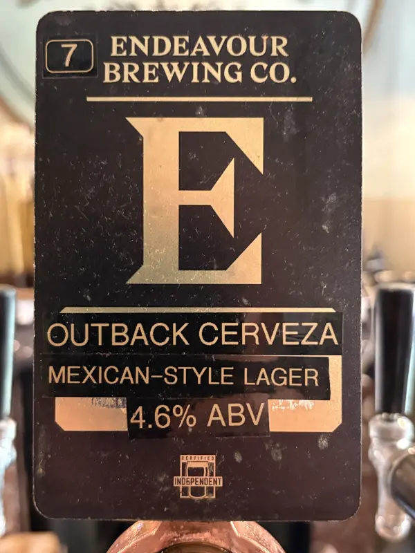 Endeavour Brewing Co Outback Cerveza