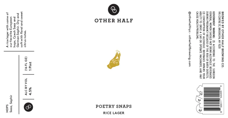 Other Half Brewing Poetry Snaps