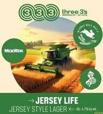Three 3's Brewing Company Jersey Life