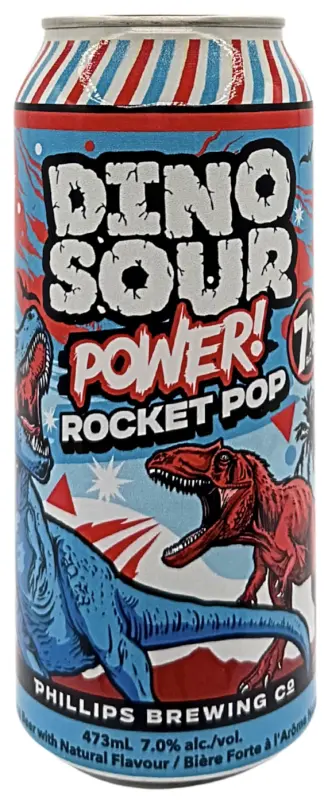 Phillips Brewing and Malting Co. Dinosour Power! Rocket Pop
