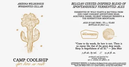 Arizona Wilderness Brewing Company Camp Coolship: For Here Is Rest