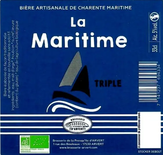 Brasserie de la Presqu'île d'Arvert (Palmyre) La Maritime Triple