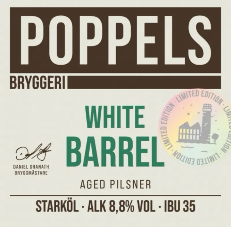 Poppels Bryggeri White Barrel Aged Pilsner