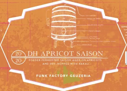Funk Factory Geuzeria Foeder Saison - Rakau Dry-Hopped on Apricot