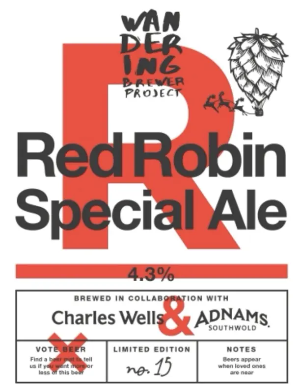 Wells & Co. Wandering Brewer Project - Red Robin Special Ale