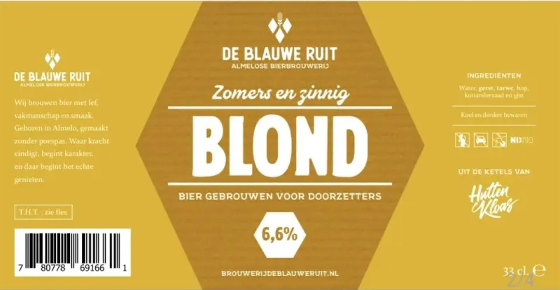 Brouwerij De Blauwe Ruit Blond