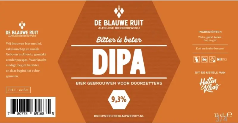 Brouwerij De Blauwe Ruit DIPA