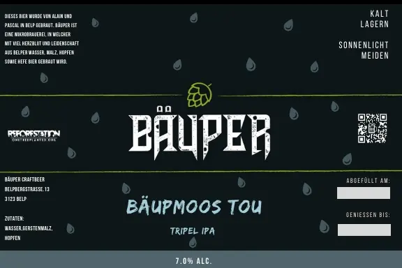 Bäuper Craftbeer Bäupmoos Tou