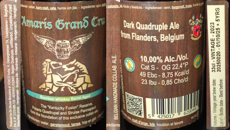De Struise Brouwers Amaris Grand Cru - Bourbon Whiskey Barrel Aged