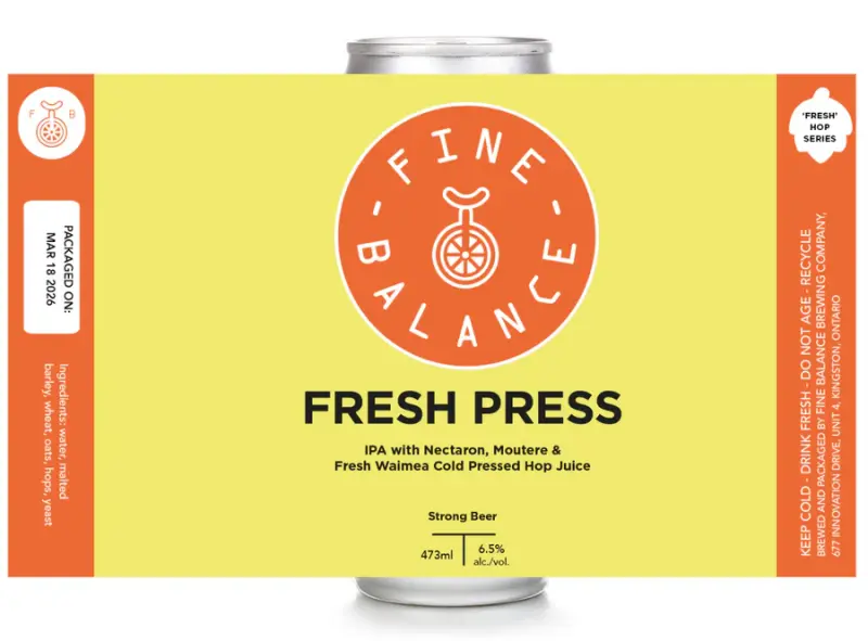 Fine Balance Brewing Company Fresh Press IPA
