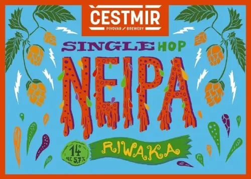 Pivovar Čestmír Single Hop NEIPA 14° - Riwaka
