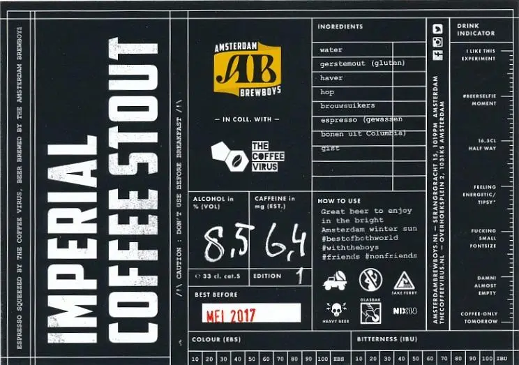 Amsterdam Brewboys Imperial Coffee Stout