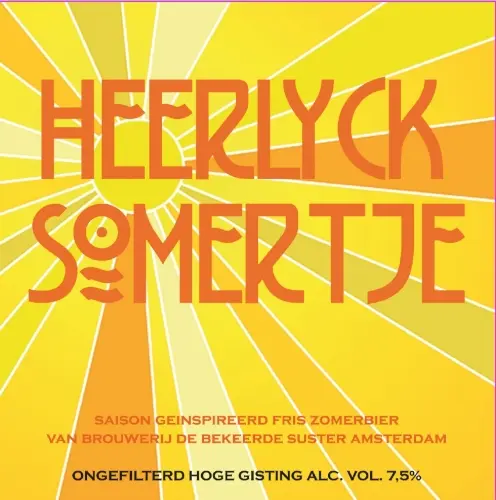 Amsterdamsche Stoombierbrouwerij De Bekeerde Suster Heerlyck Somertje