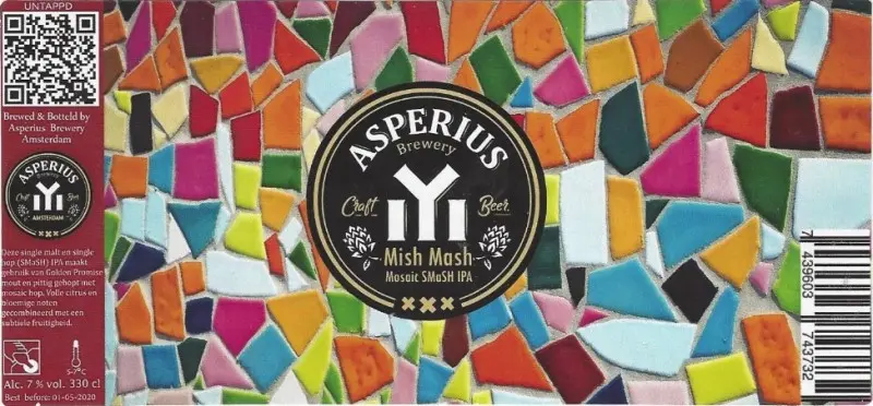 Asperius Beer Mish Mash Mosaic Smash IPA