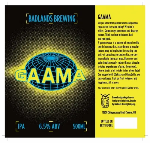 Badlands Brewing Company Gaama
