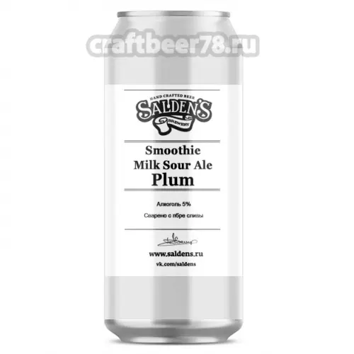 Salden's Brewery Smoothie Milk Sour Ale Plum