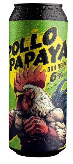 Cervezas La Grúa Pollo Papaya