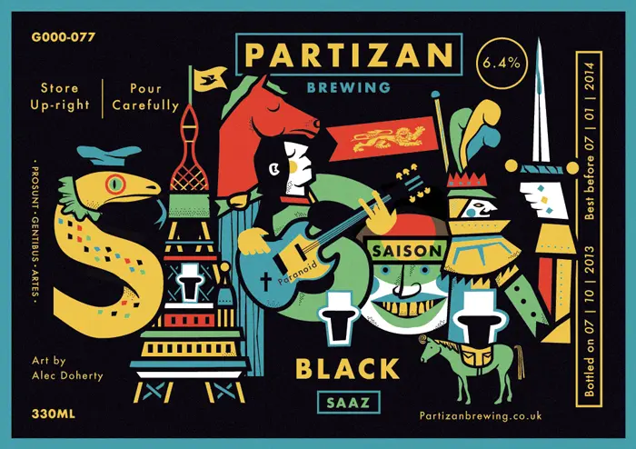 Partizan Brewing Saison Black - Saaz