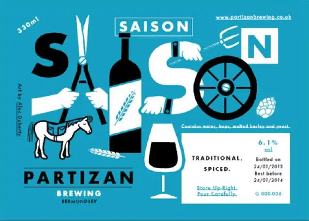 Partizan Brewing Saison - Traditional Spiced