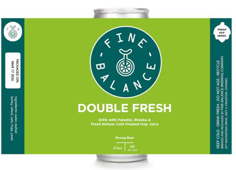 Fine Balance Brewing Company Double Fresh