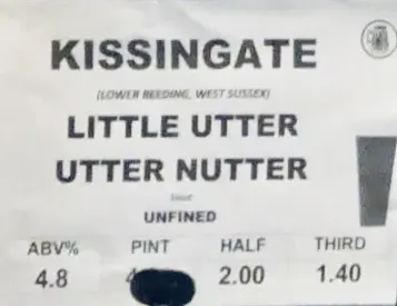 Kissingate Brewery Little Utter Utter Nutter