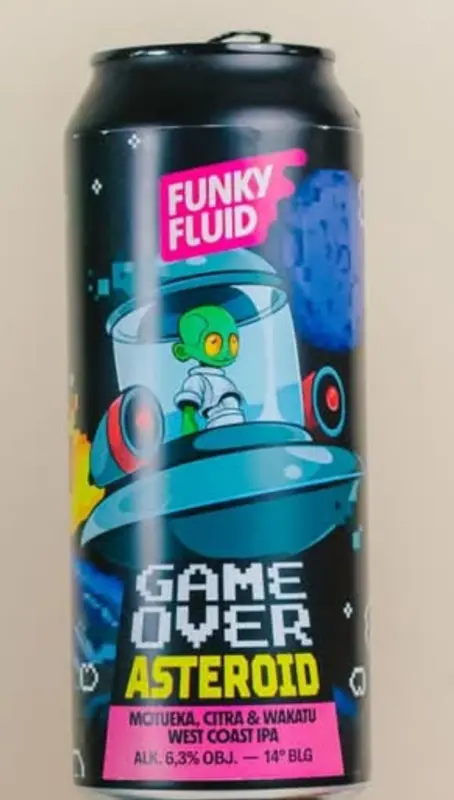 Funky Fluid Game Over: Asteroid