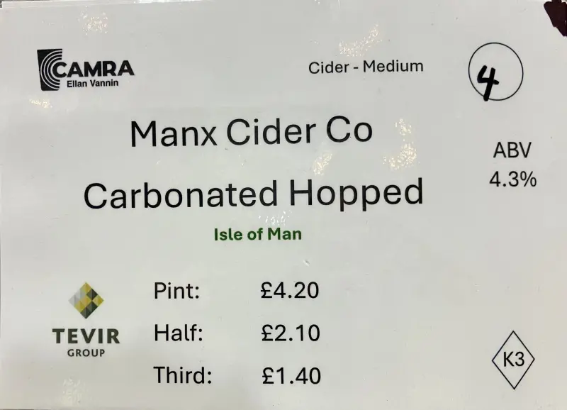 Manx Cider Co. Carbonated Hopped