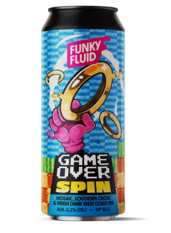 Funky Fluid Game Over: Spin