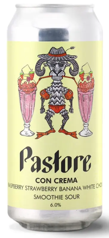 Pastore Brewing and Blending Con Crema - Raspberry Strawberry Banana White Chocolate
