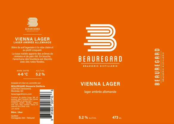 Beauregard - Brasserie Distillerie Vienna Lager