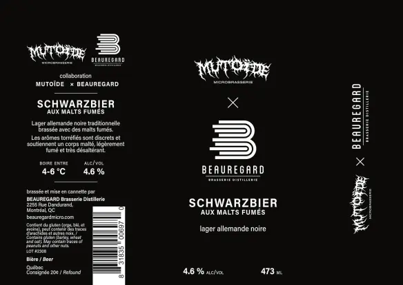 Beauregard - Brasserie Distillerie Schwarzbier Fumée