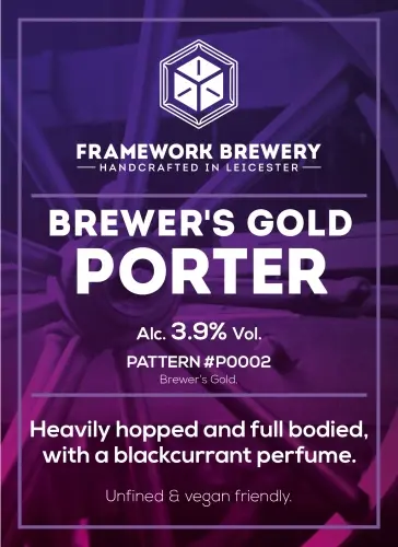 Framework Brewery Brewer's Gold Porter