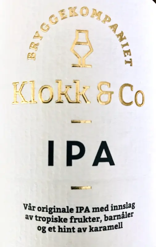 Bryggekompaniet Klokk & Co IPA