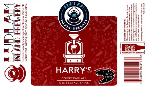 Ludlam Island Brewery Harry's Coffee Pale Ale