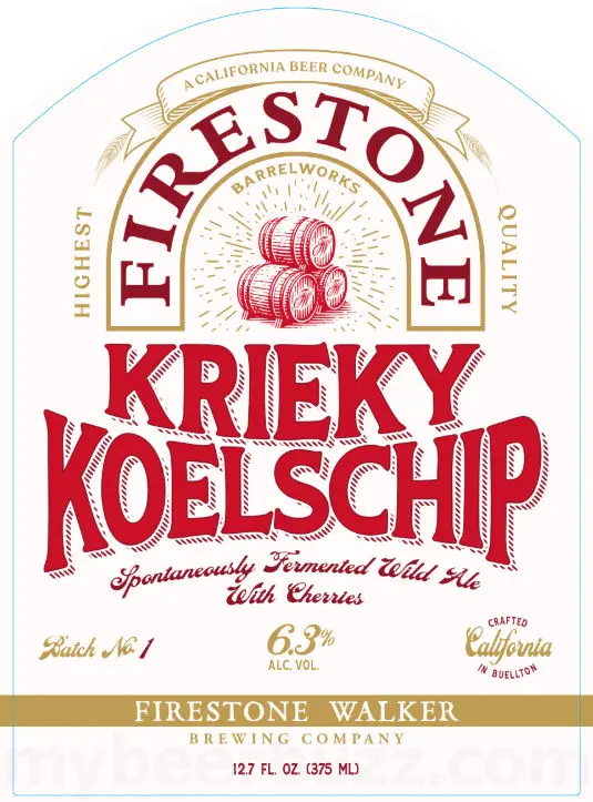 Firestone Walker Brewing Krieky Koelschip