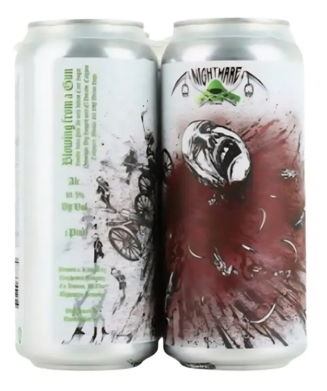 Nightmare Brewing Company Blowing From A Gun