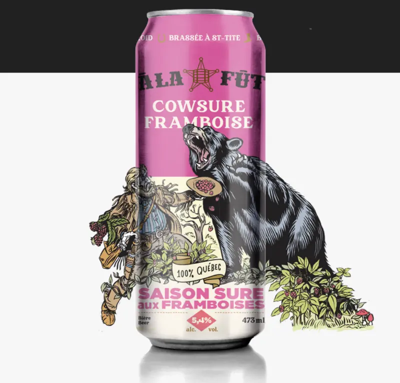 Microbrasserie À La Fût - Resto-Pub Saloon Cowsure Framboise