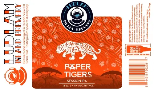 Ludlam Island Brewery Paper Tigers