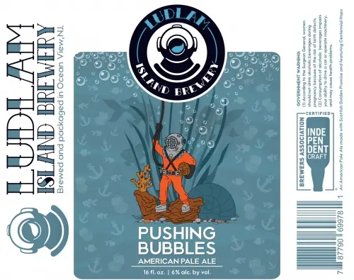 Ludlam Island Brewery Pushing Bubbles