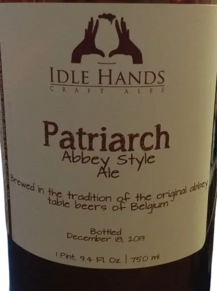 Idle Hands Craft Ales Patriarch