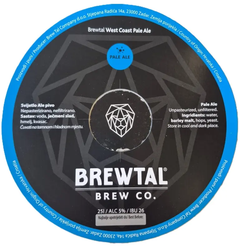 Brewtal Beer Co. West Coast Pale Ale