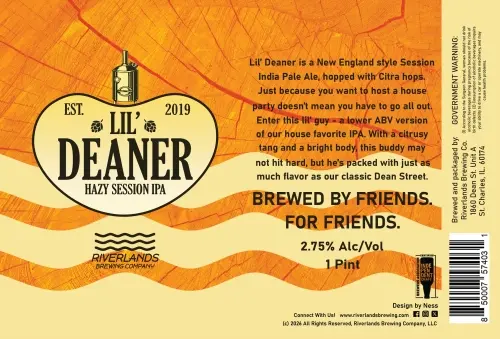 Riverlands Brewing Company Lil' Deaner