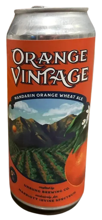 Unsung Brewing Company Orange Vintage