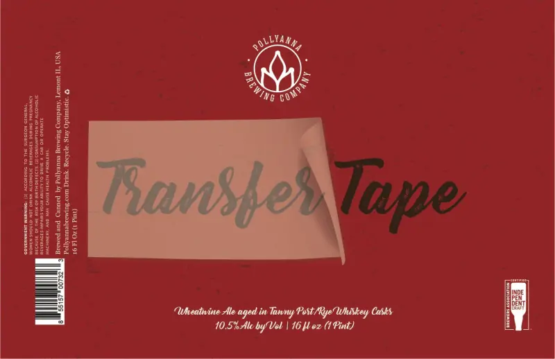 Pollyanna Brewing Company Transfer Tape