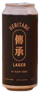 Slow Hand Beer Co. Heritage Lager
