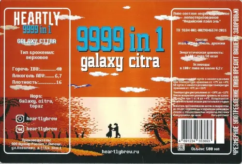 Heartly Brewery 9999 In 1: Galaxy & Citra