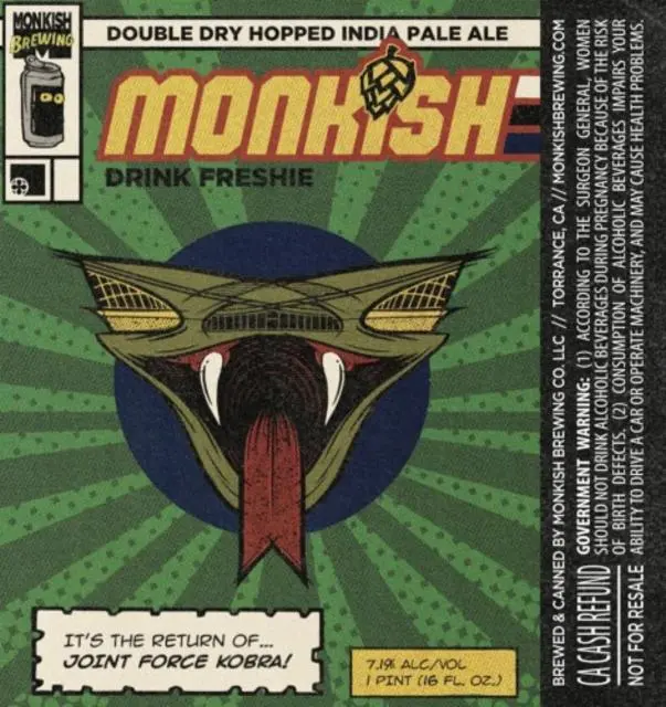 Monkish Brewing Company Joint Force Kobra